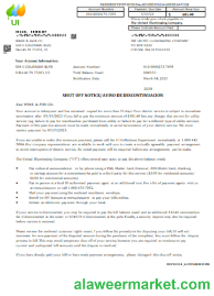 Massachusetts Chelsea SCG The United Illuminating Company shut off notice business bill, SCR
